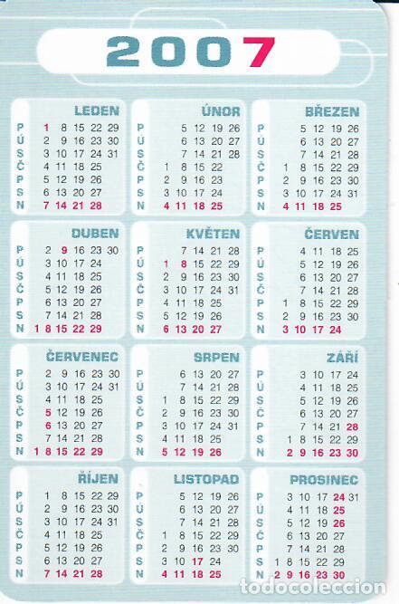 Coleccionismo calendarios: CALENDARIO DE BOLSILLO DE REP. CHECA - A&Ntilde;O 2007 - FORD - Foto 2