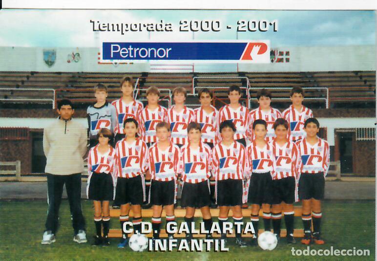 Coleccionismo Calendarios: CALENDARIO DE PUBLICIDAD F&Uacute;TBOL - A&Ntilde;O 2001 - CD GALLARTA INFANTIL