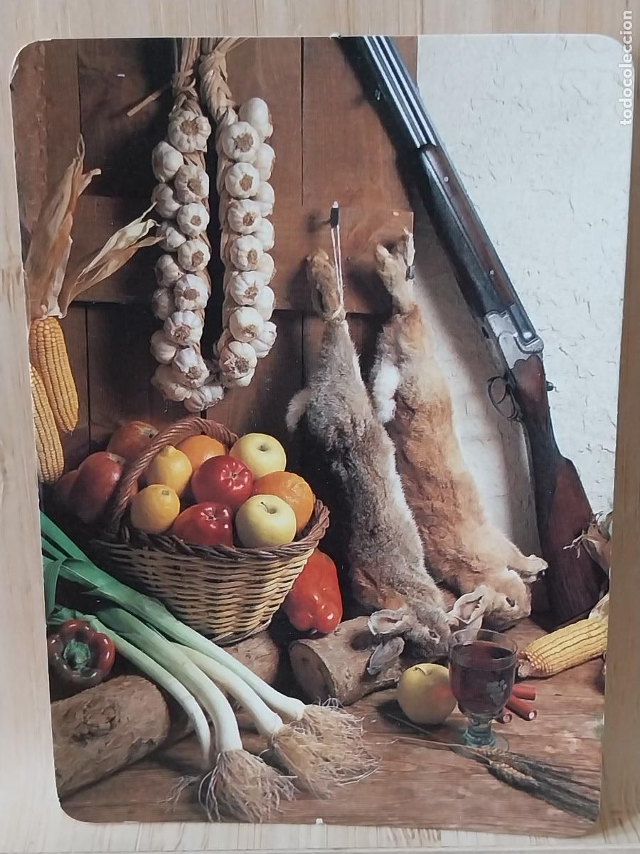 Coleccionismo Calendarios: BODEGON CAZA ESCOPETA CONEJOS CALENDARIO 1992 PUBLI *** BAR PACHANGA *** REF BO 5610