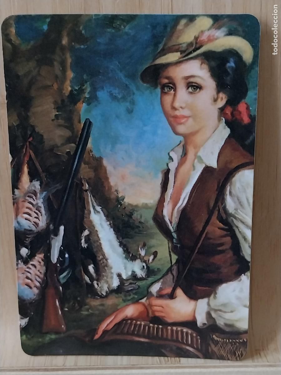 Coleccionismo Calendarios: ILUSTRACION CAZA ESCOPETA MUJER CALENDARIO 1991 PUBLI *** BAR MIJAN&acute;S *** REF MP 22