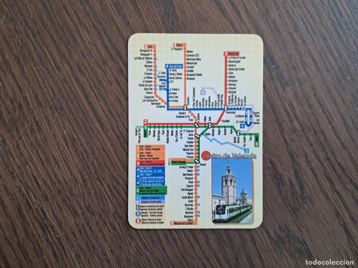 Coleccionismo Calendarios: calendario de serie L-265, metro de Valencia, a&ntilde;o 2011.