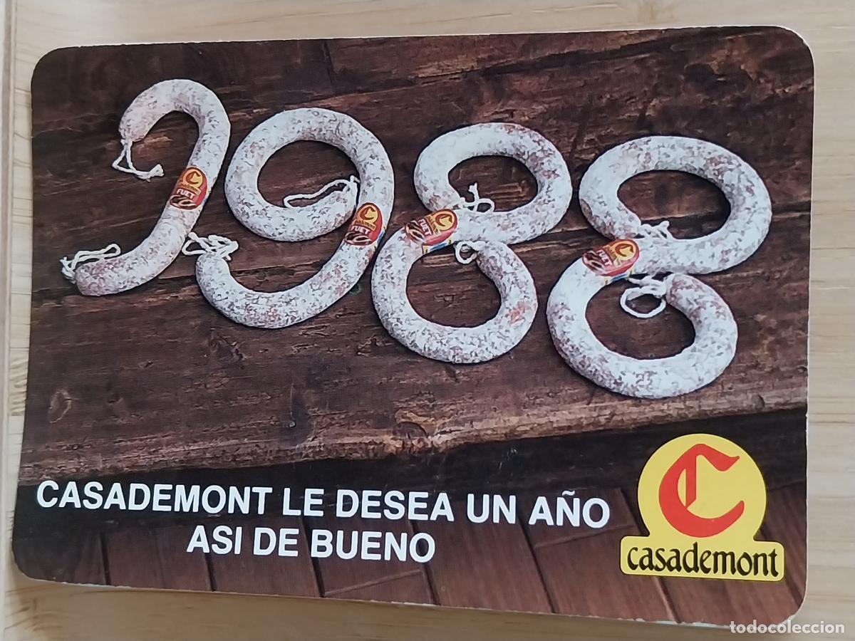 Coleccionismo Calendarios: CASADEMONT CALENDARIO 1988 PUBLI *** EMBUTIDOS FUET *** REF NO