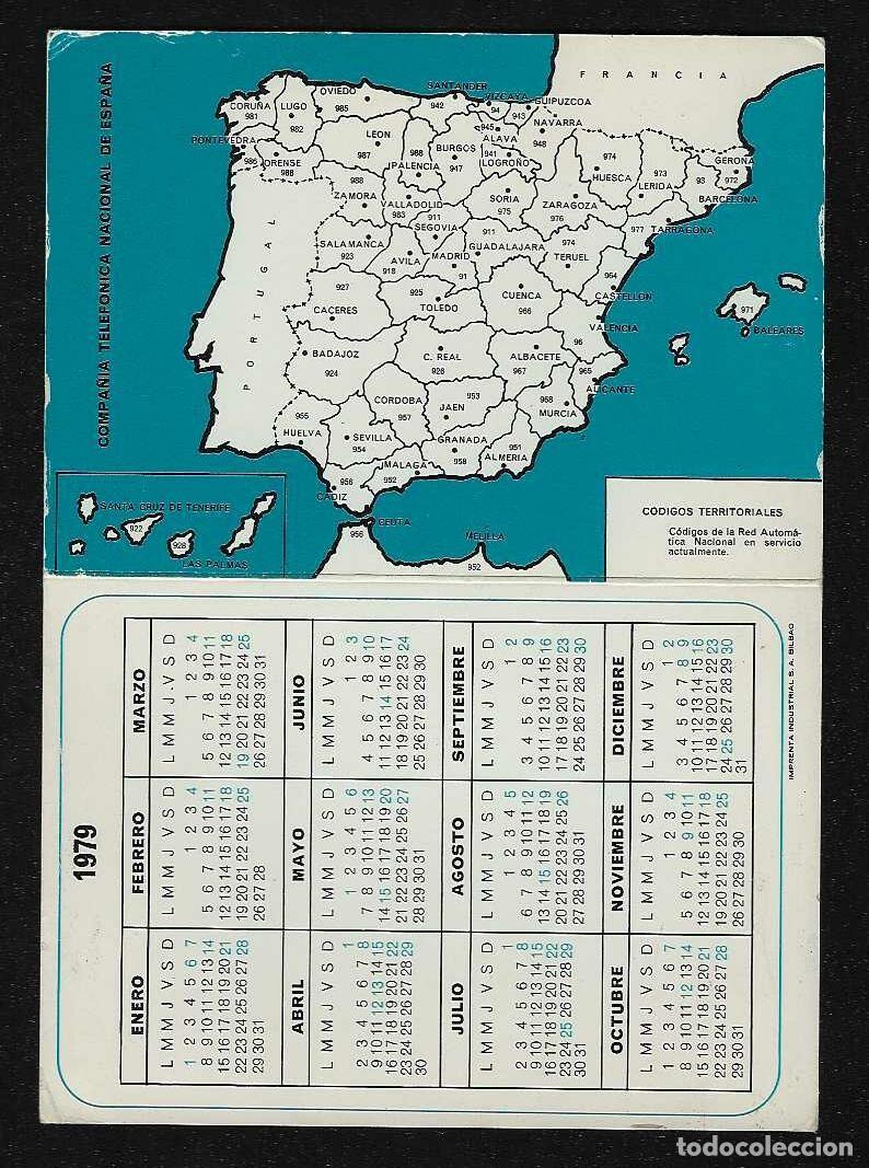 Coleccionismo Calendarios: CALENDARIO DE BOLSILLO A&Ntilde;O 1979 COMPA&Ntilde;IA TELEF&Oacute;NIA NACIONAL DE ESPA&Ntilde;A - VER FOTO REVERSO