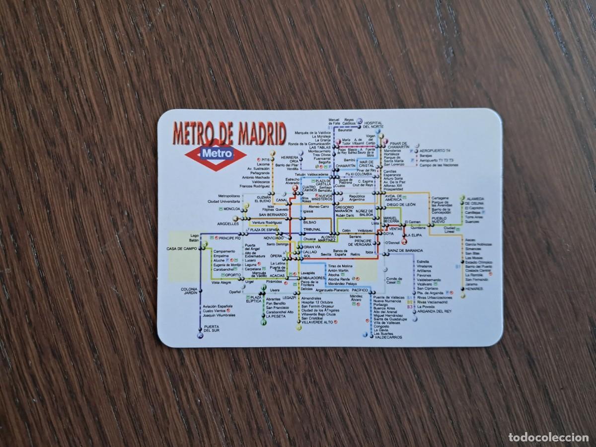 Coleccionismo Calendarios: calendario de serie L-261, plano de metro de Madrid, a&ntilde;o 2010.