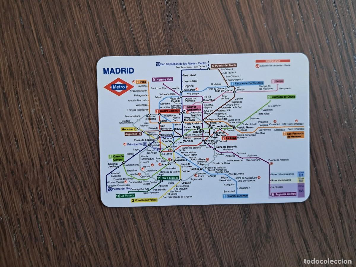 Coleccionismo Calendarios: calendario de serie BO 618, plano de metro de Madrid, a&ntilde;o 2008.