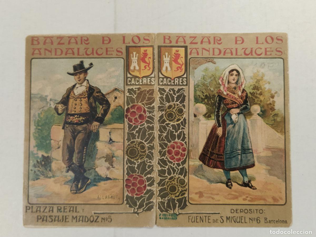 Coleccionismo Calendarios: BAZAR DE LOS ANDALUCES - CACERES - LABARTA - CALENDARIO A&Ntilde;O 1906 -VER FOTOS-(116.191)