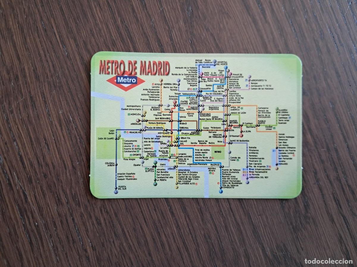Coleccionismo Calendarios: calendario de serie L-299, plano de metro de Madrid, a&ntilde;o 2008.