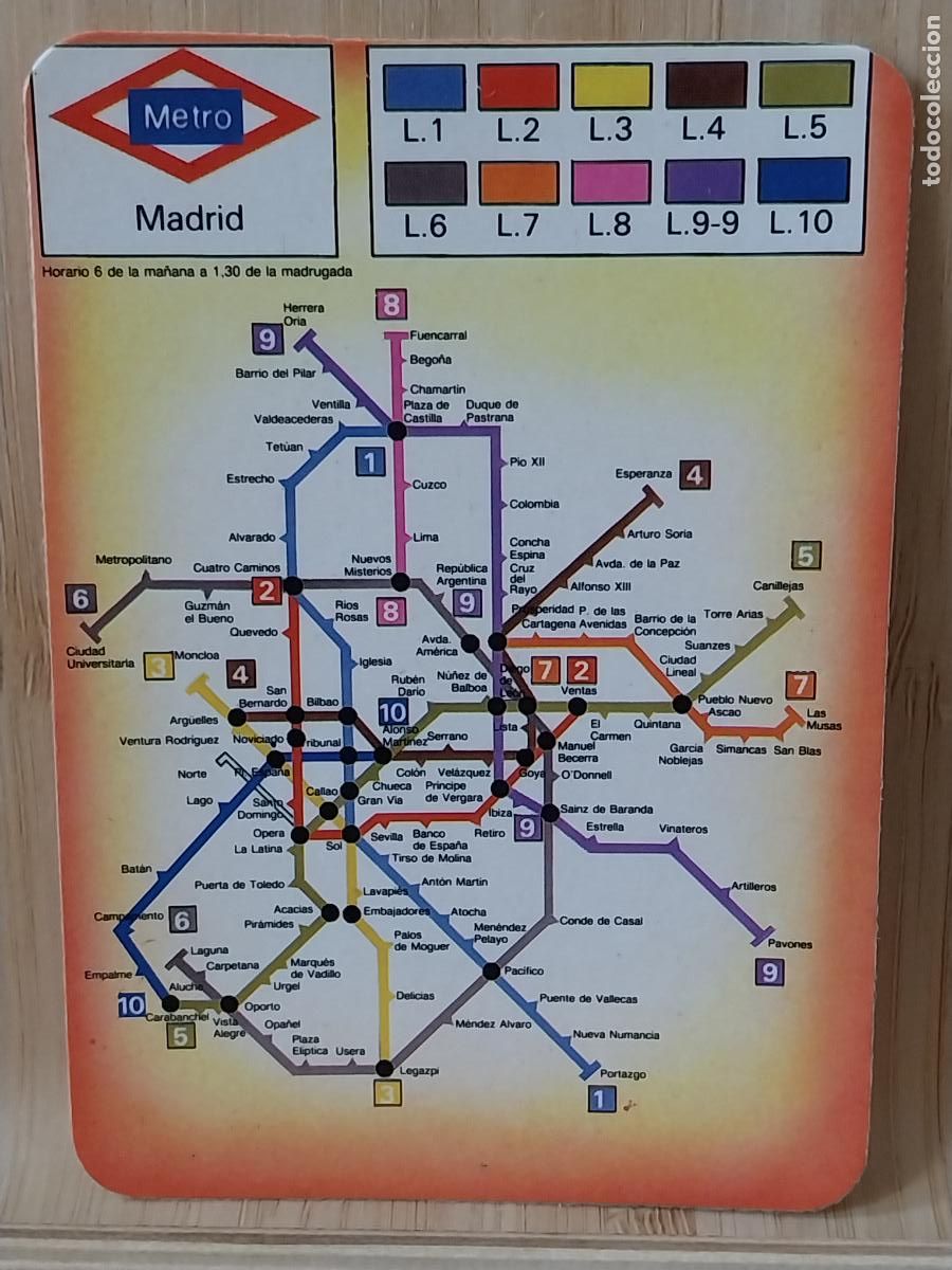 Coleccionismo Calendarios: METRO MADRID PLANO CALENDARIO 1990 PUBLI *** VIDEO CLUB GADOVI *** REF CB 485 ***