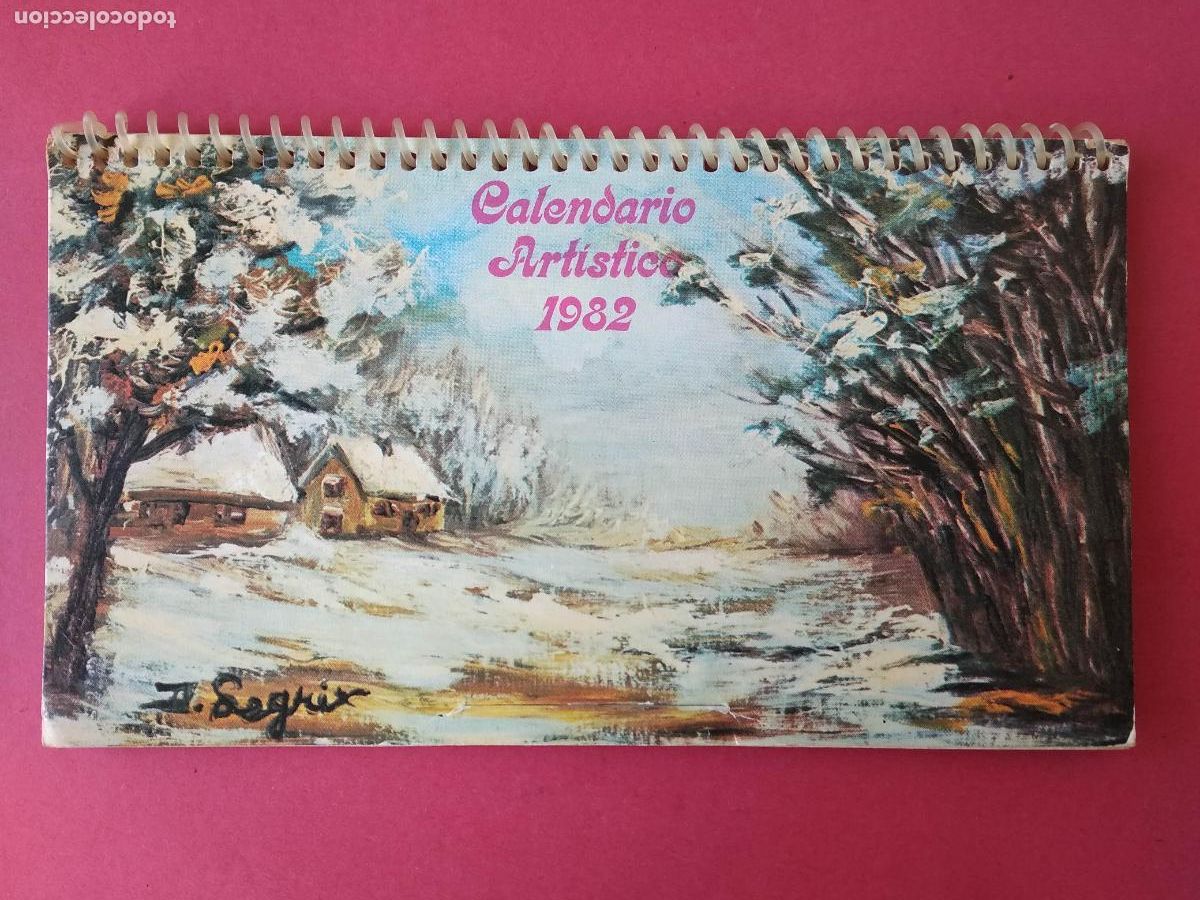 Coleccionismo Calendarios: CALENDARIO ARTISTICO 1982 SEGRIX PEARDAY M PARRE&Ntilde;O C P SMITH