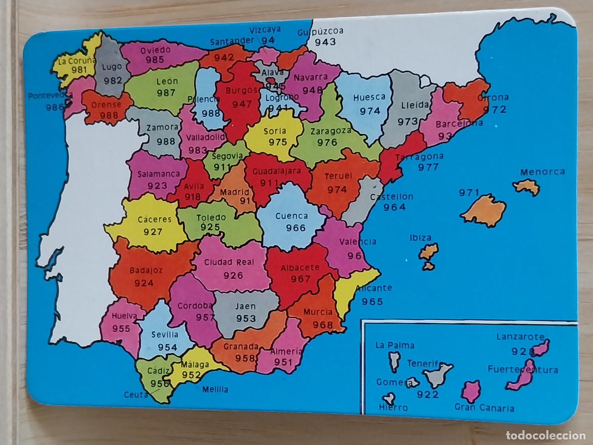 Coleccionismo Calendarios: MAPA ESPA&Ntilde;A PREFIJOS CALENDARIO 1990 PUBLI *** BAR LAURELES CANDELEDA AVILA *** REF MP 86