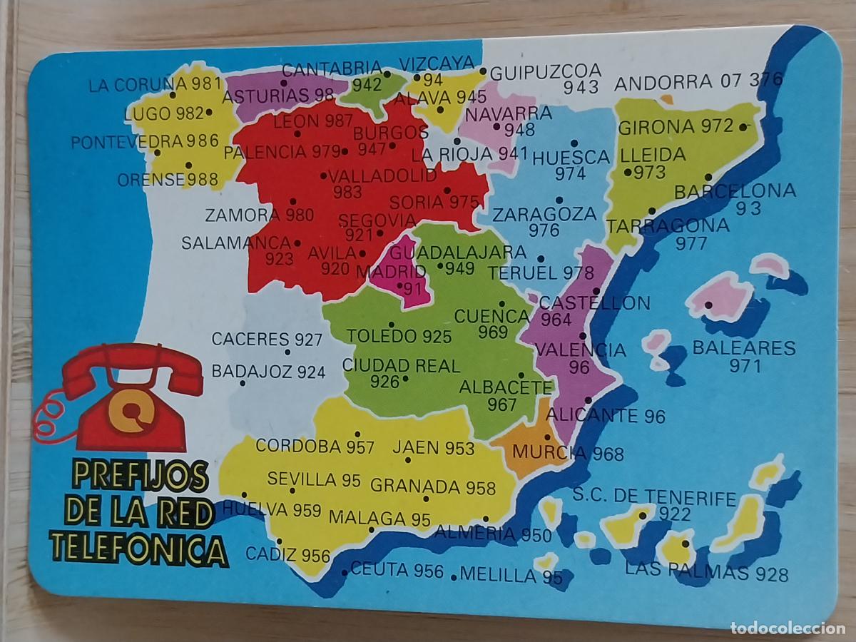 Coleccionismo Calendarios: MAPA ESPA&Ntilde;A PREFIJOS CALENDARIO 1990 PUBLI *** SEGURDISA SEGUROS *** REF MC 71