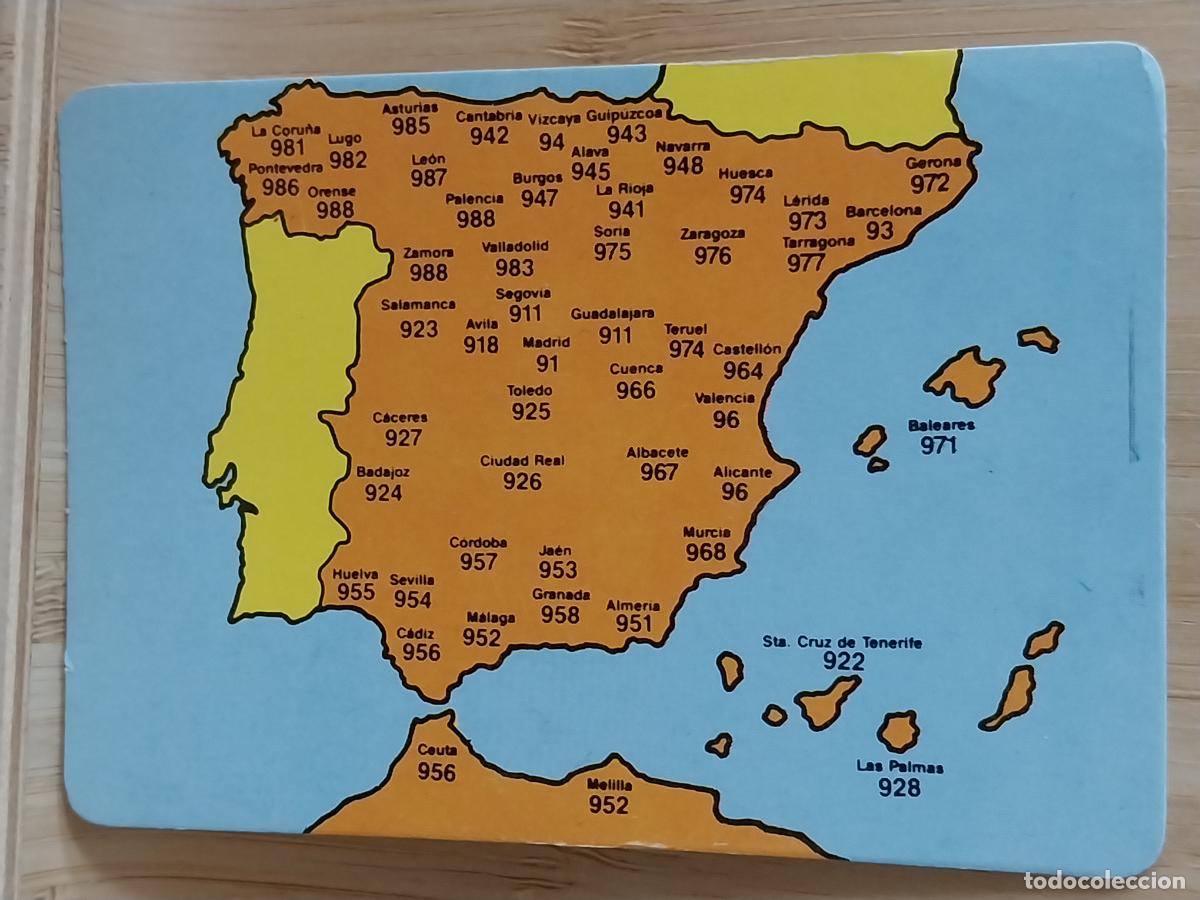 Coleccionismo Calendarios: MAPA ESPA&Ntilde;A PREFIJOS CALENDARIO 1990 PUBLI *** VIDEO CLUB MORATALAZ *** REF 102