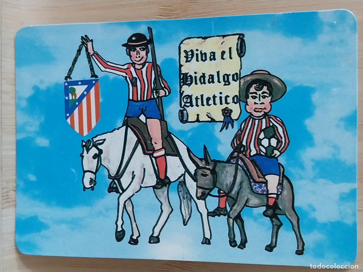Coleccionismo Calendarios: ATLETICO AT MADRID FUTBOL ILUSTRACION CALENDARIO 1986 PUBLI *** BAR FAROLES *** REF MP 131