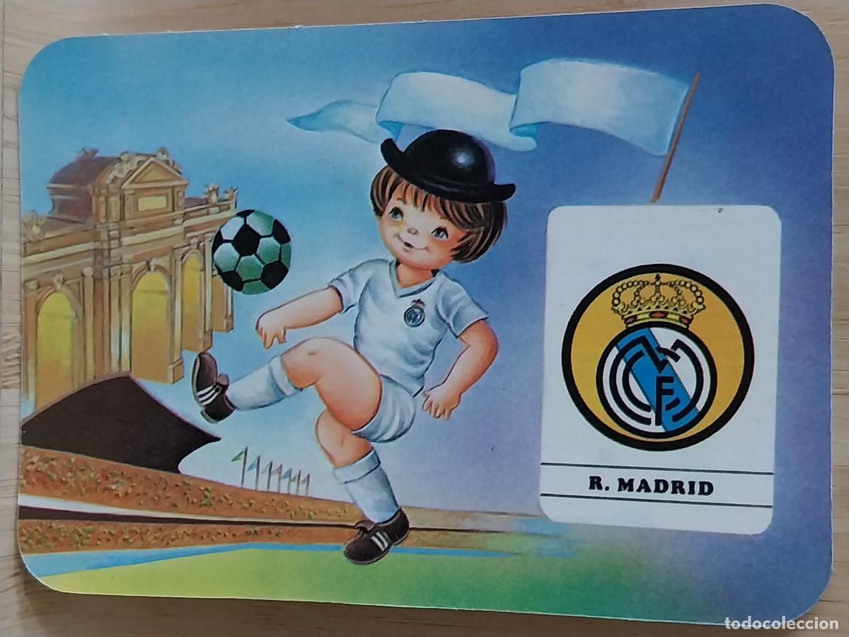 Coleccionismo Calendarios: REAL MADRID FUTBOL ILUSTRACION CALENDARIO 1988 PUBLI *** BAR SIETE MAS *** REF 822
