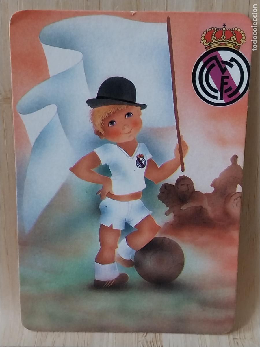 Coleccionismo Calendarios: REAL MADRID FUTBOL ILUSTRACION CALENDARIO 1990 PUBLI *** BAR JAZMIN *** REF MP 166