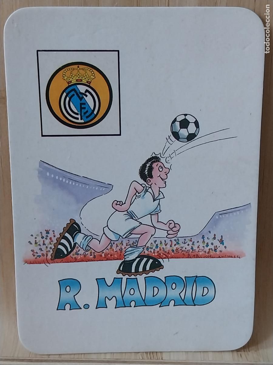 Coleccionismo Calendarios: REAL MADRID FUTBOL ILUSTRACION CALENDARIO 1993 PUBLI *** BAR EL TUNEL OCA&Ntilde;A TOLEDO *** REF WCB 211