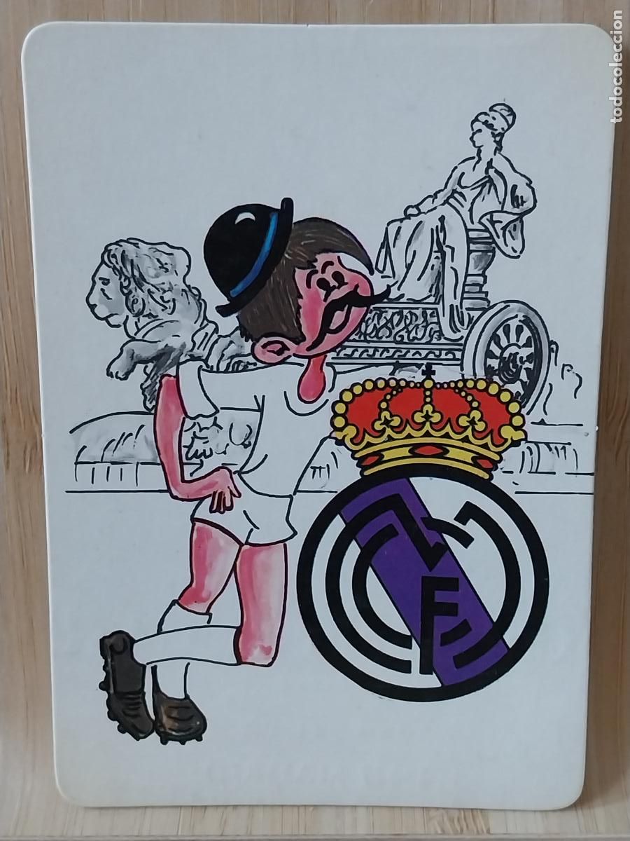 Coleccionismo Calendarios: REAL MADRID FUTBOL ILUSTRACION CALENDARIO 1987 PUBLI *** JUCAR CAFETERIA *** REF MP 144