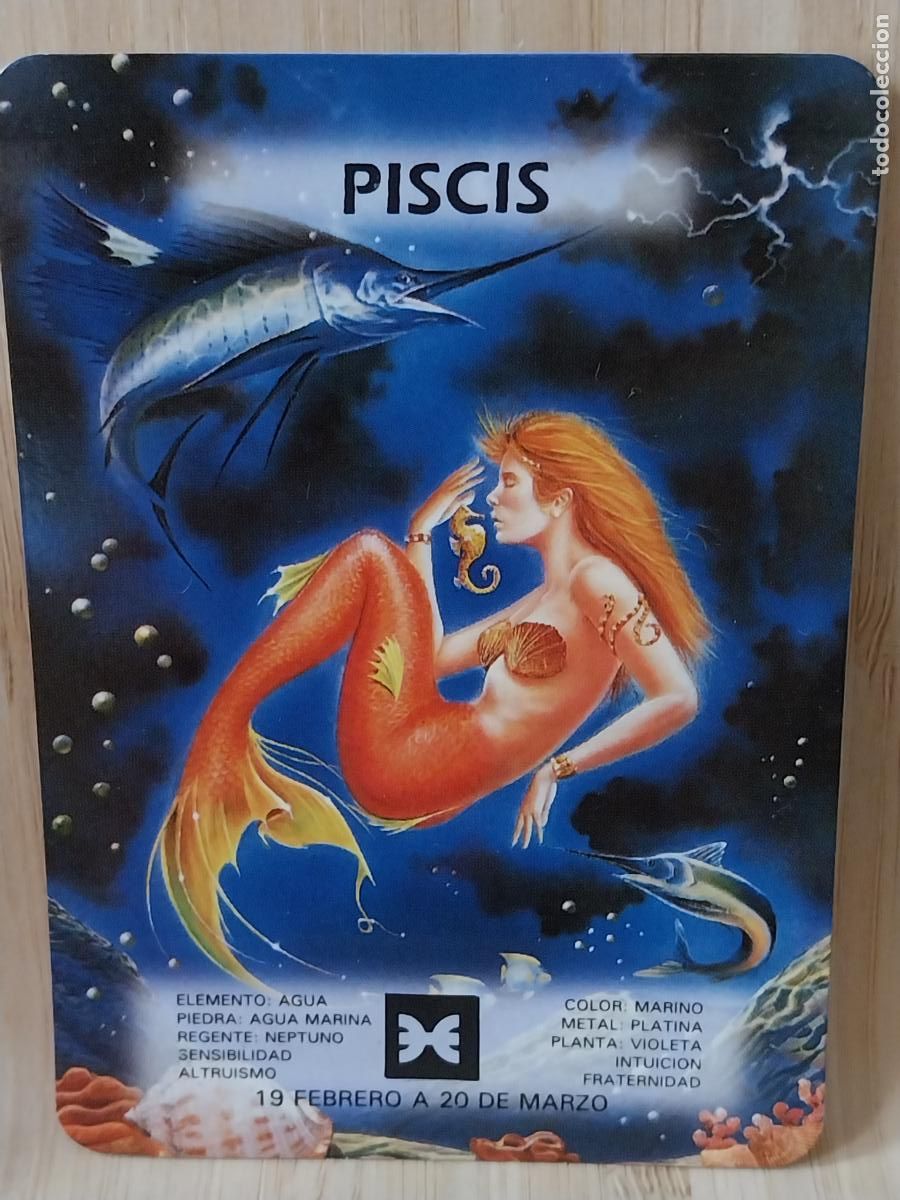 Coleccionismo Calendarios: HOROSCOPO PISCIS ILUSTRACION CALENDARIO 1999 PUBLI *** PAMAY PUBLICIDAD *** REF BO 550