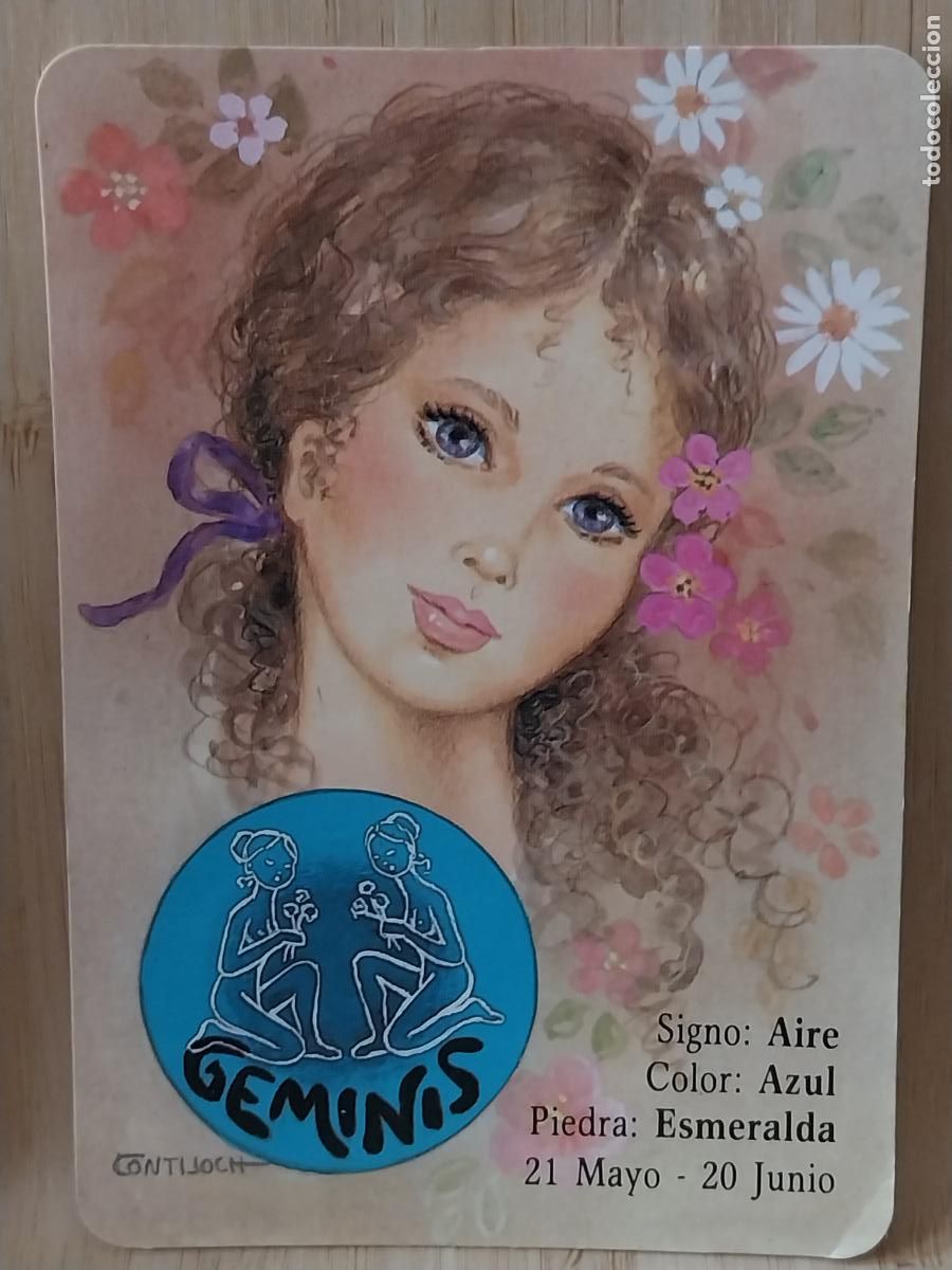 Coleccionismo Calendarios: HOROSCOPO GEMINIS ILUSTRACION CALENDARIO 1987 PUBLI *** GANCEDO ORDO&Ntilde;EZ JAMON *** REF BO 51 13