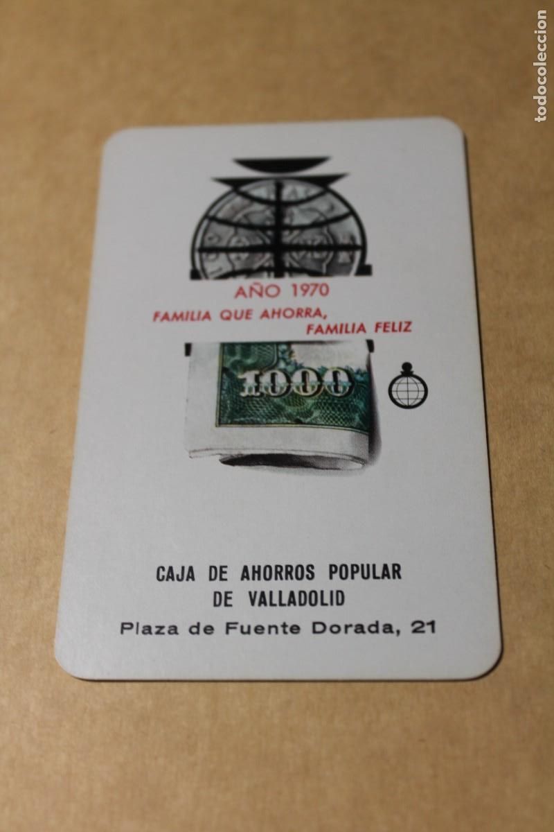 Coleccionismo Calendarios: CALENDARIO FOURNIER. CAJA DE AHORROS POPULAR DE VALLADOLID. FUENTE DORADA, 21. A&Ntilde;O 1970. ES UN HF8.