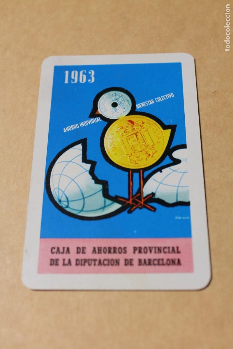 Coleccionismo Calendarios: CALENDARIO FOURNIER. CAJA DE AHORROS PROVINCIAL DE LA DIPUTACION DE BARCELONA. A&Ntilde;O 1963. ES UN HF8.