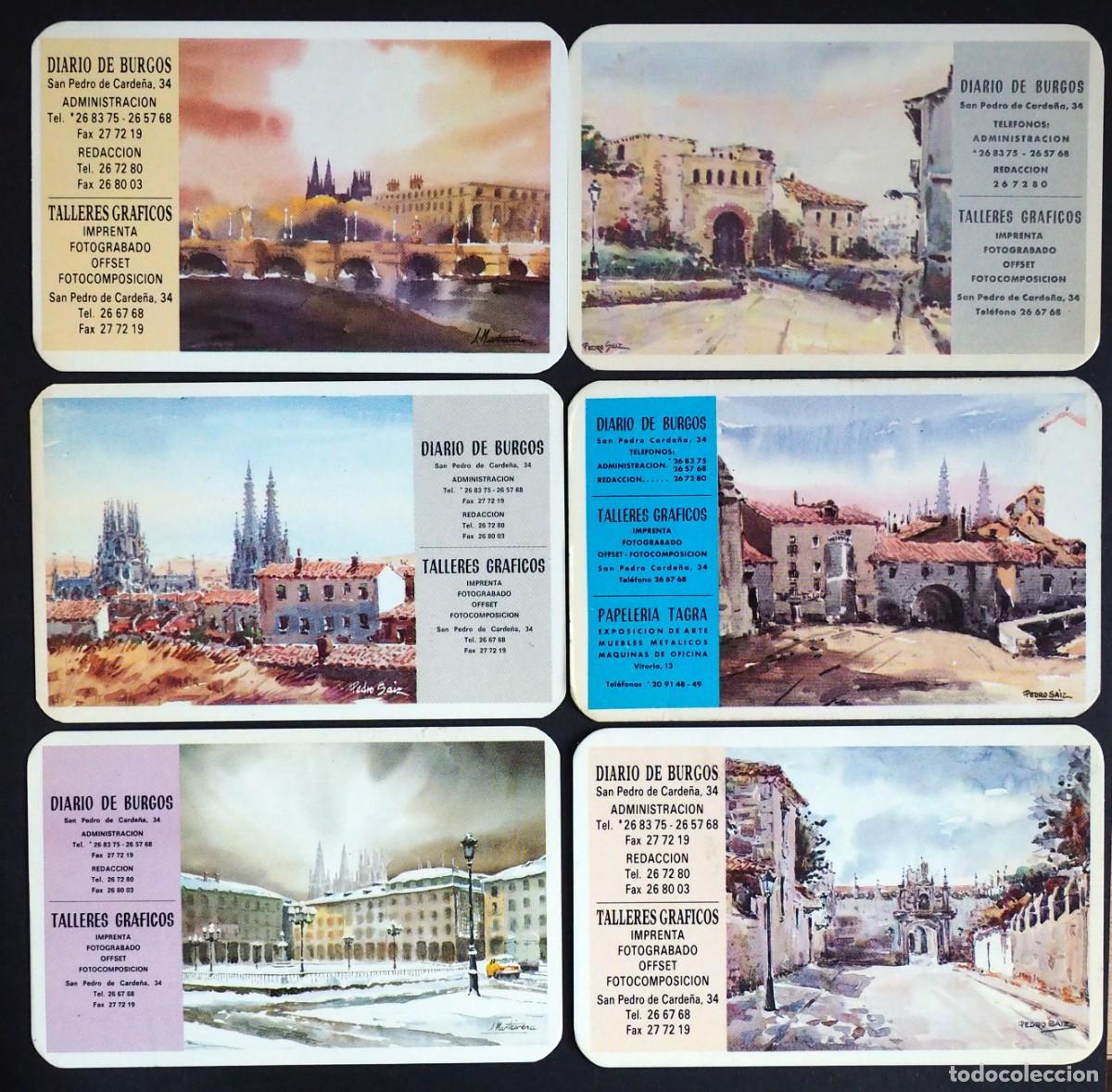 Coleccionismo Calendarios: LOTE DE 6 CALENDARIOS DEL DIARIO DE BURGOS. 1988, 1991, 1992, 1993, 1994, 1995