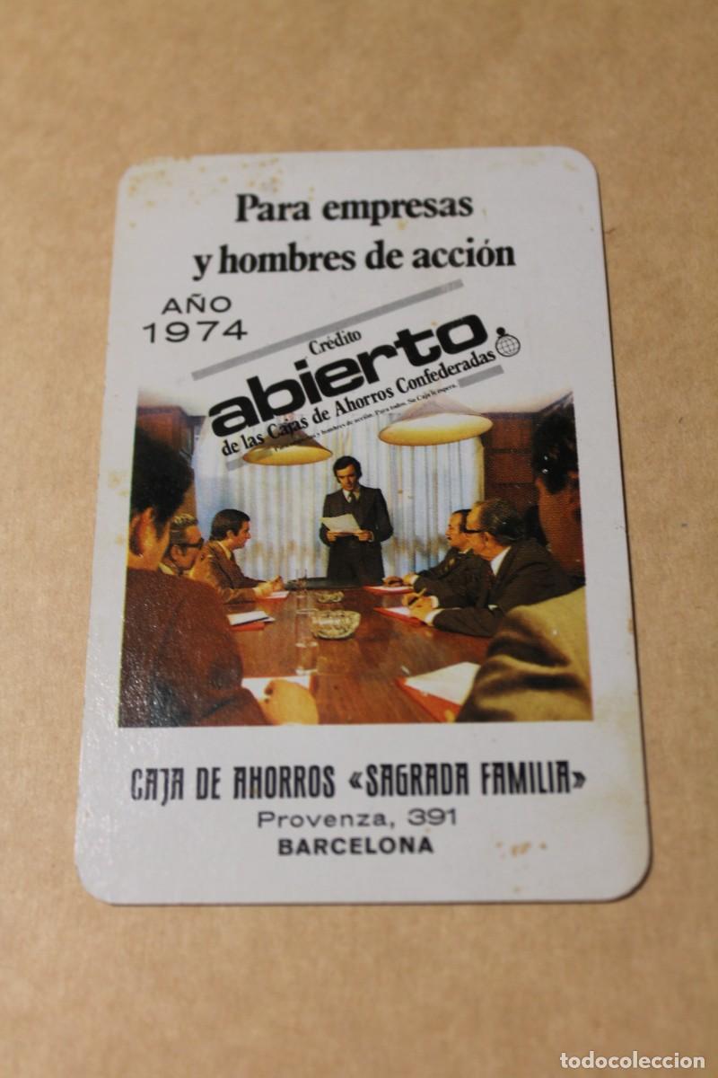 Coleccionismo Calendarios: CALENDARIO FOURNIER. Caja de Ahorros Sagrada Familia. Provenza, 391. Barcelona. A&ntilde;o 1974. Es un HF3.