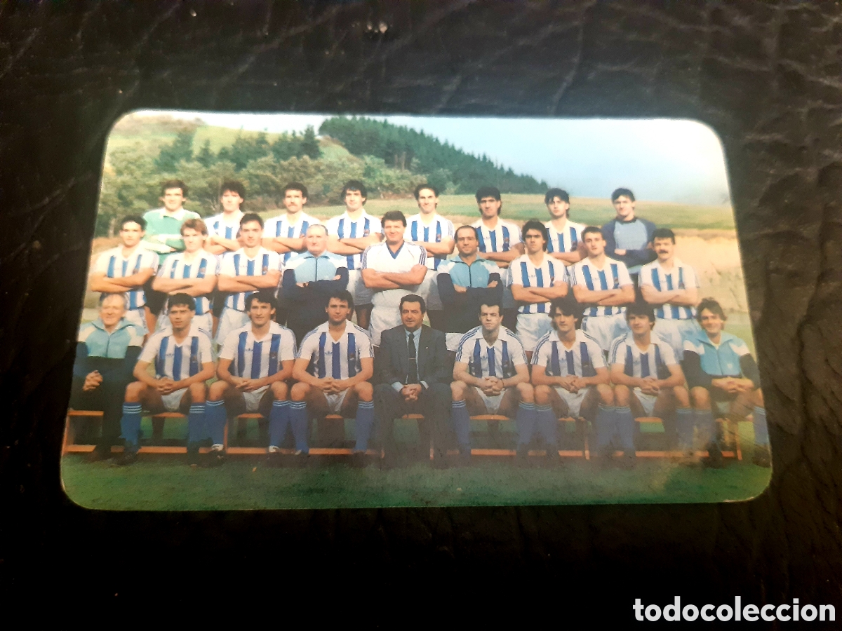 Coleccionismo Calendarios: Calendario Pe&ntilde;a Fontilles Real Sociedad 1988