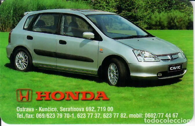 Coleccionismo Calendarios: CALENDARIO DE BOLSILLO DE REP. CHECA - A&Ntilde;O 2001 - HONDA