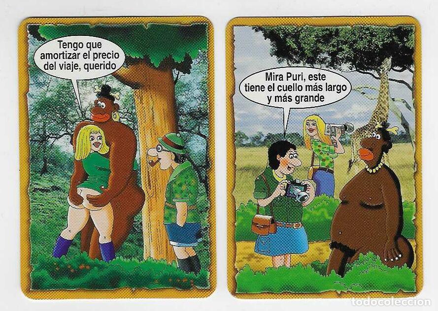 Coleccionismo Calendarios: 2 CALENDARIOS BOLSILLO A&Ntilde;O 2000 HUMOR - SIN PUBLICIDAD - VER FOTO REVERSOS
