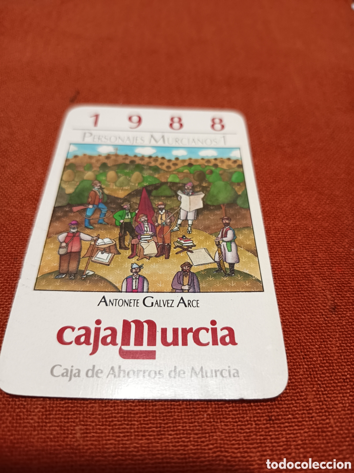 Coleccionismo Calendarios: Calendario 1988 caja murcia personajes