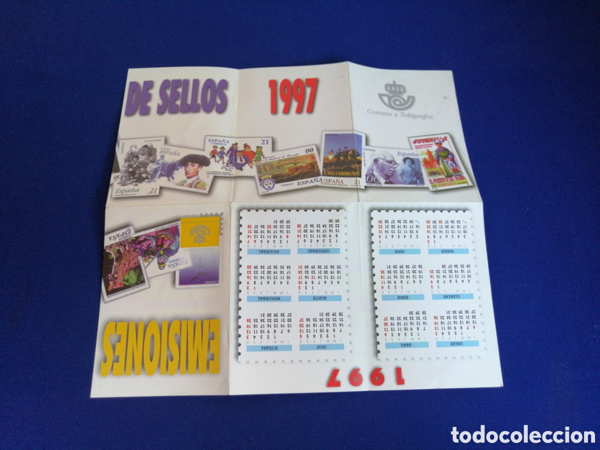 Collectables Calendars: EMISIONES DE CORREOS A&Ntilde;O 1997 CALENDARIO