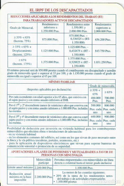 Coleccionismo Calendarios: CALENDARIO DE PUBLICIDAD - A&Ntilde;O 2000 - CERMI - FUNDACI&Oacute;N ONCE