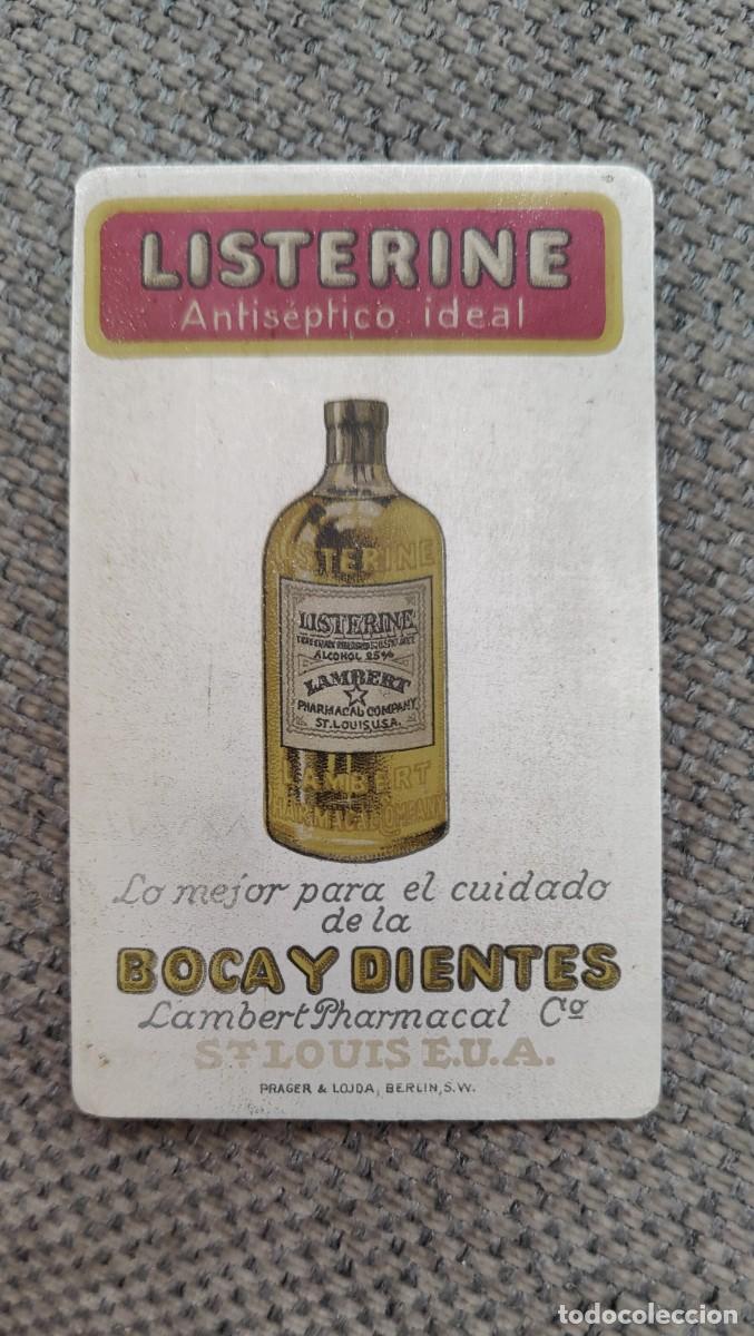 Colecionismo Calend&aacute;rios: Calendario de metal de 1921 LISTERINE Buen estado