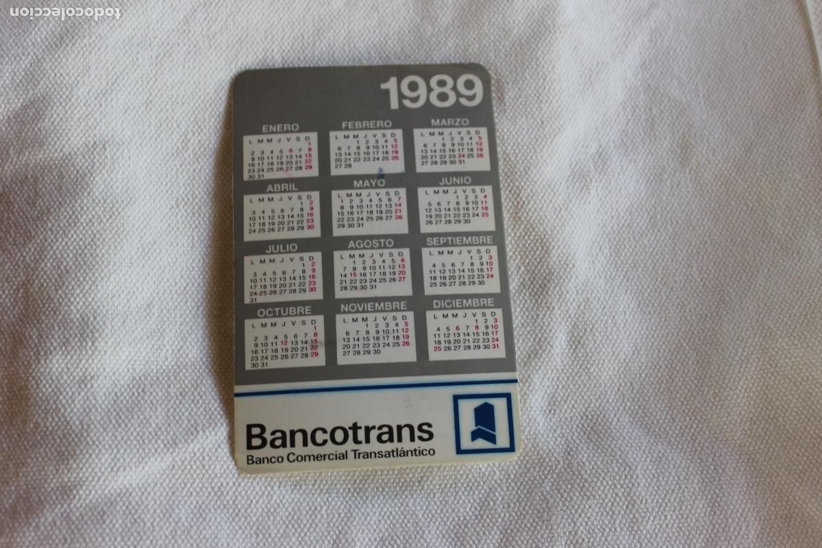 Coleccionismo Calendarios: CALENDARIO BANCO COMERCIAL TRANSATLANTICO 1989