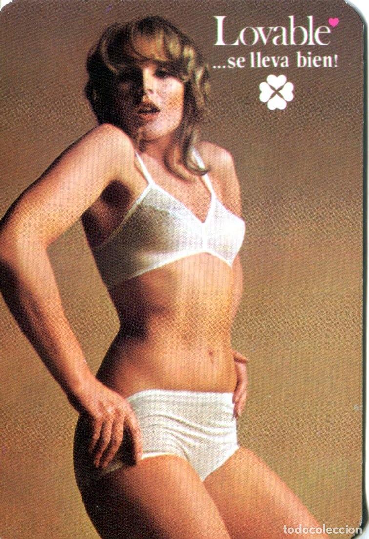 Coleccionismo Calendarios: Calendario de bolsillo A&ntilde;o 1973 - Chica Ropa interior mujer LOVABLE