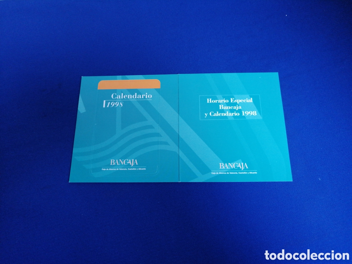 Colecionismo Calend&aacute;rios: BANCAJA - A&Ntilde;O 1998 CALENDARIO TROQUELADO DIF&Iacute;CIL DE CONSEGUIR