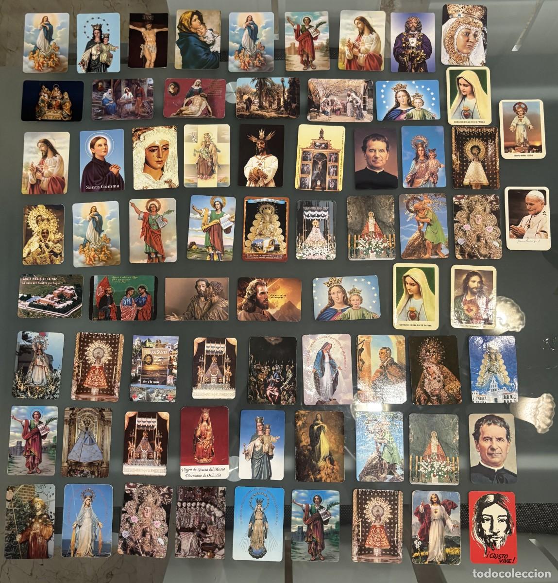 Coleccionismo Calendarios: Pack lote 70 calendarios de mano RELIGIOSOS A&ntilde;os 80, 90, 2000