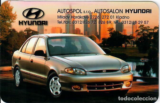 Coleccionismo Calendarios: CALENDARIO DE BOLSILLO DE REP. CHECA - A&Ntilde;O 2001 - HYUNDAI