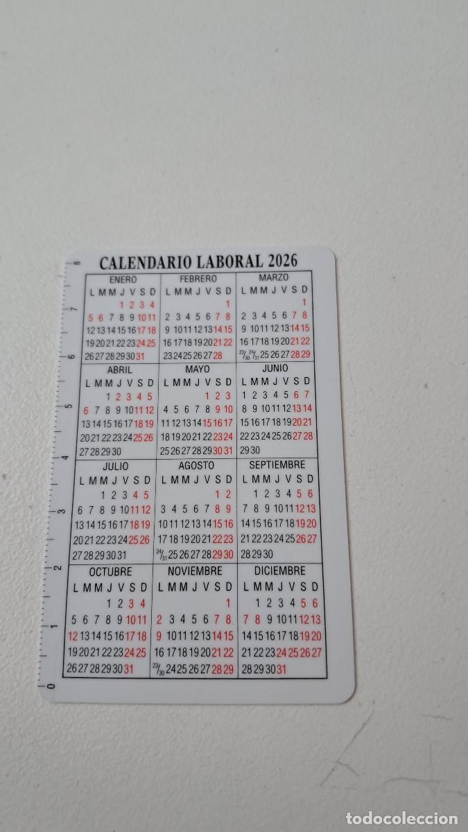 Coleccionismo Calendarios: Calendario laboral FNMT 2026