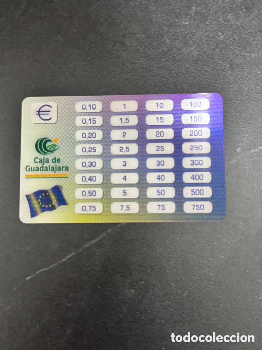 Coleccionismo Calendarios: Calendario caja Guadalajara, cambio de pesetas a euros