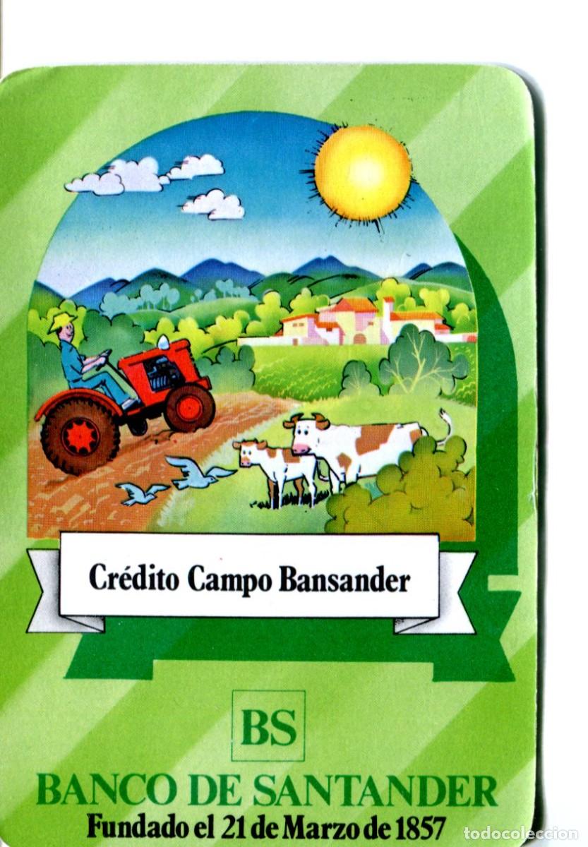 Colecionismo Calend&aacute;rios: CALENDARIO BANCO DE SANTANDER CREDITO CAMPO BANSANDER A&Ntilde;O 1982