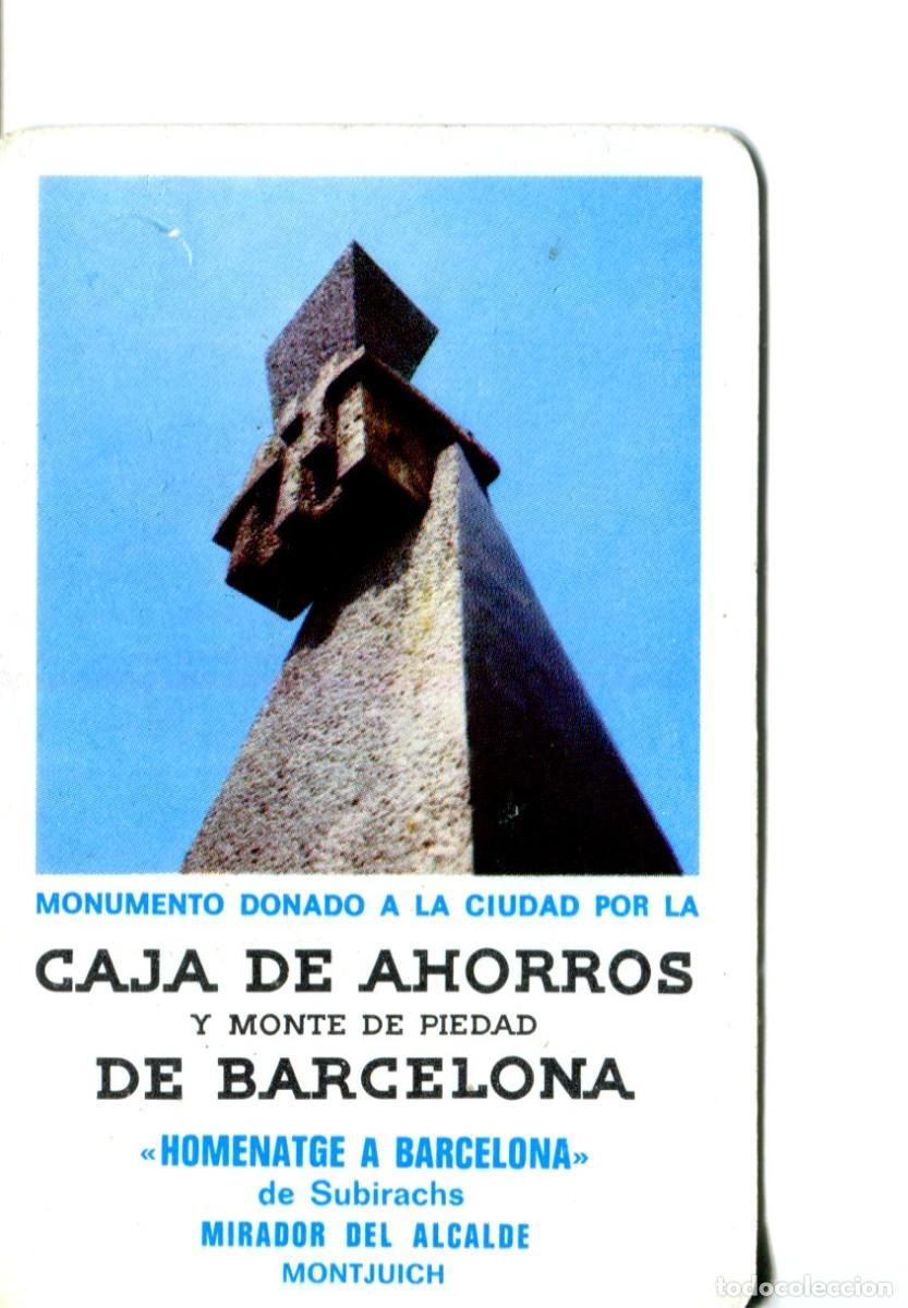 Colecionismo Calend&aacute;rios: Calendario Caja Ahorros Monte Piedad Barcelona Subirachs Mirador del Alcalde Montjuich, a&ntilde;o 1976.