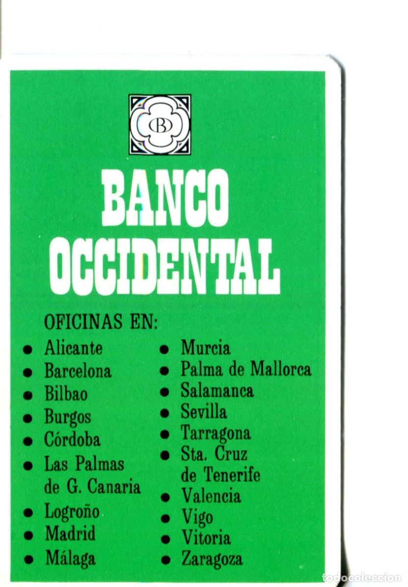 Colecionismo Calend&aacute;rios: CALENDARIO DE BANCOS Y CAJAS. BANCO OCCIDENTAL A&Ntilde;O 1976.