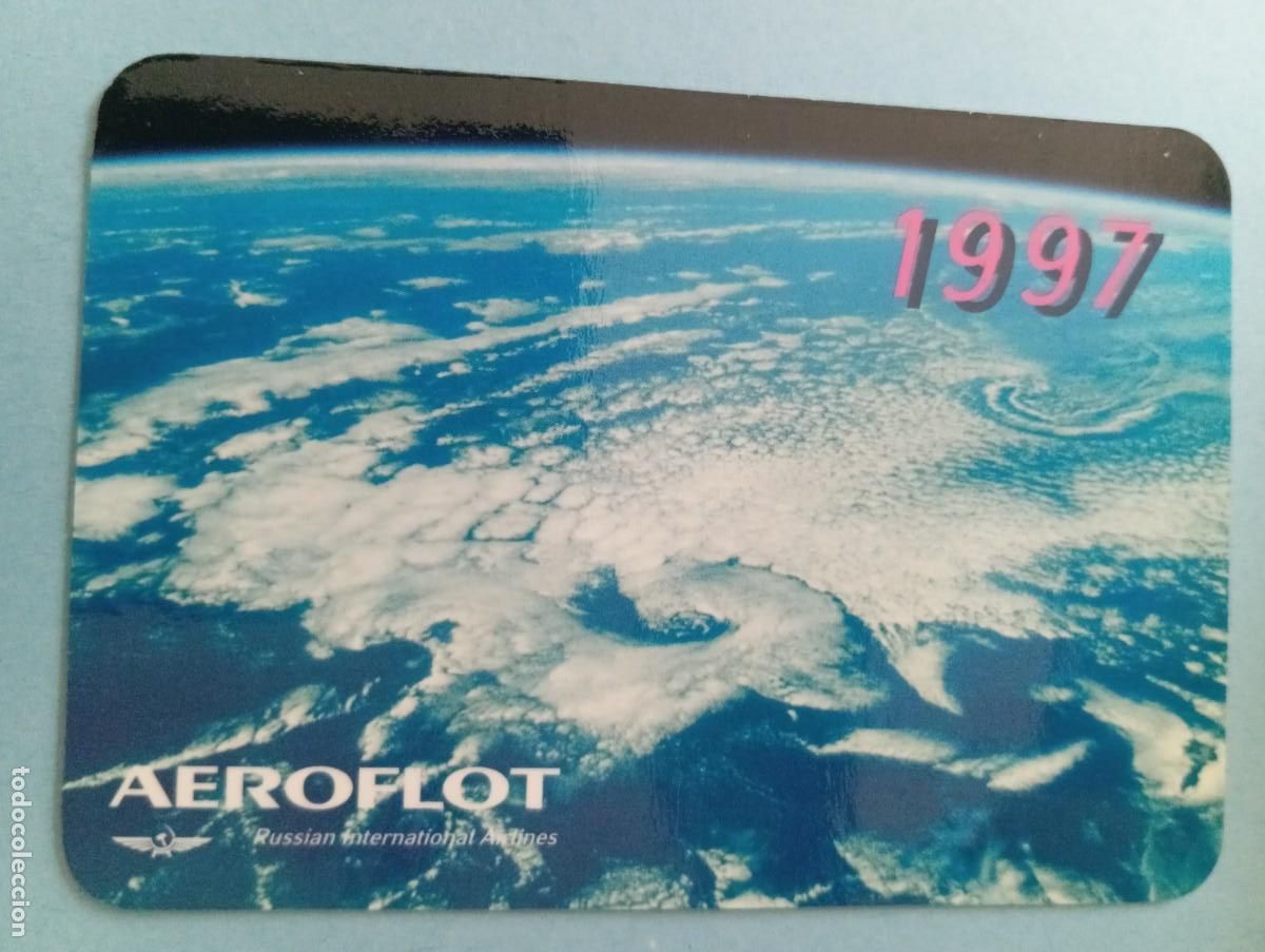 Coleccionismo Calendarios: 1 CALENDARIO DE ** AEREOFLOT ** RUSIA .A&Ntilde;O 1997