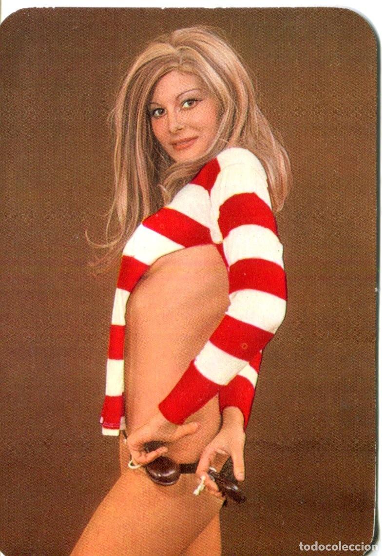 Colecionismo Calend&aacute;rios: CHICA CALENDARIO DE BOLSILLO DE FUTBOL GRANADA 1977 EROTICO