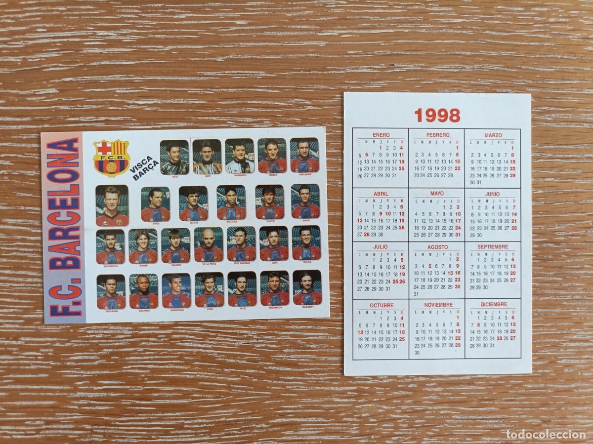Coleccionismo Calendarios: VCK 4465 - CALENDARIO BOLSILLO - A&Ntilde;O 1998 - F&Uacute;TBOL PLANTILLA- F.C. BARCELONA