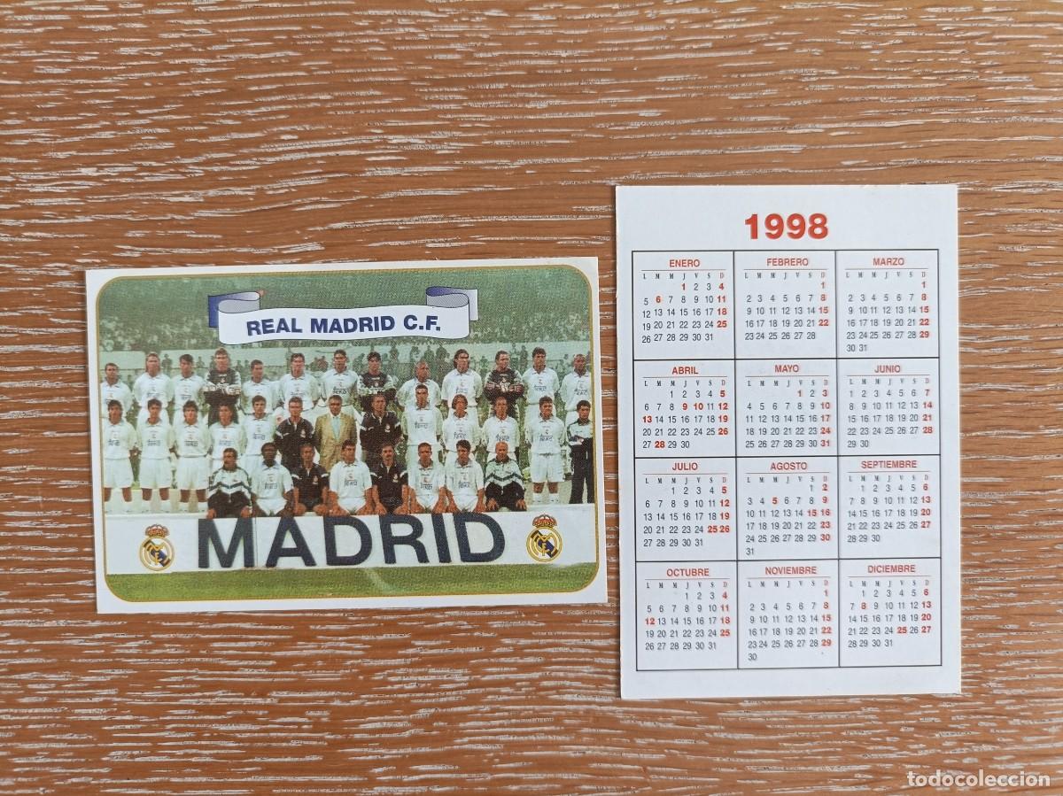 Coleccionismo Calendarios: VCK 4467 - CALENDARIO BOLSILLO - A&Ntilde;O 1998 - F&Uacute;TBOL PLANTILLA- REAL MADRID