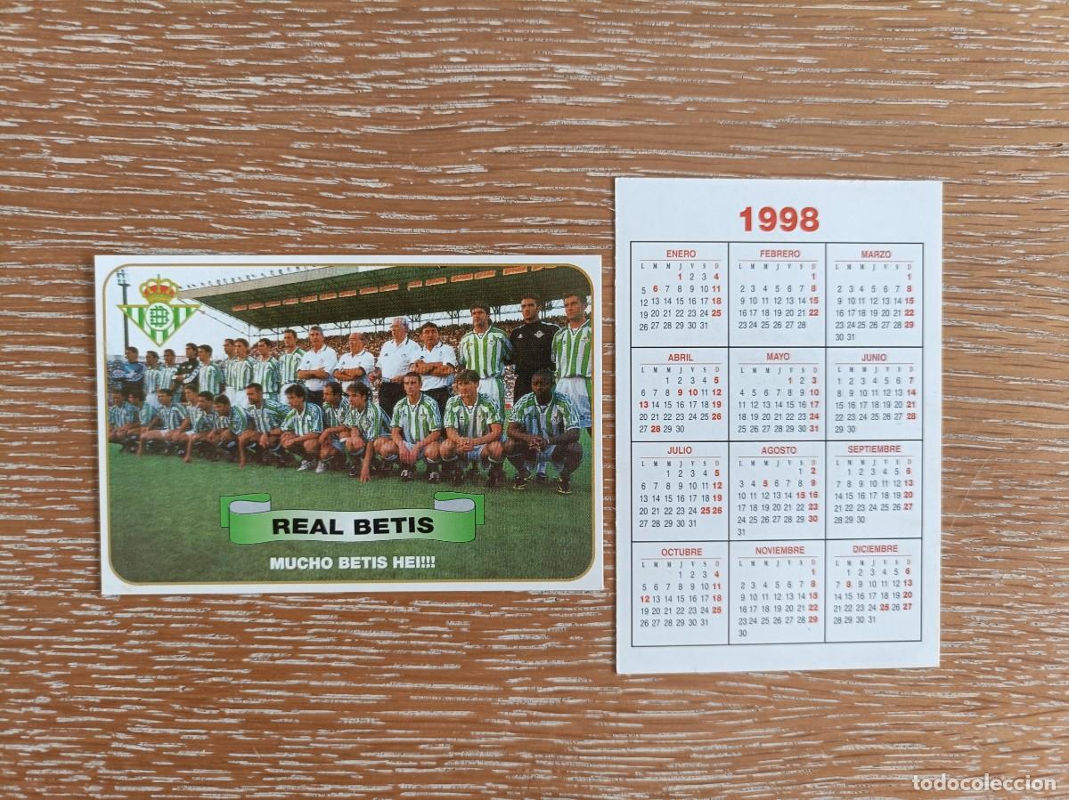 Coleccionismo Calendarios: VCK 4468 - CALENDARIO BOLSILLO - A&Ntilde;O 1998 - F&Uacute;TBOL PLANTILLA- REAL BETIS