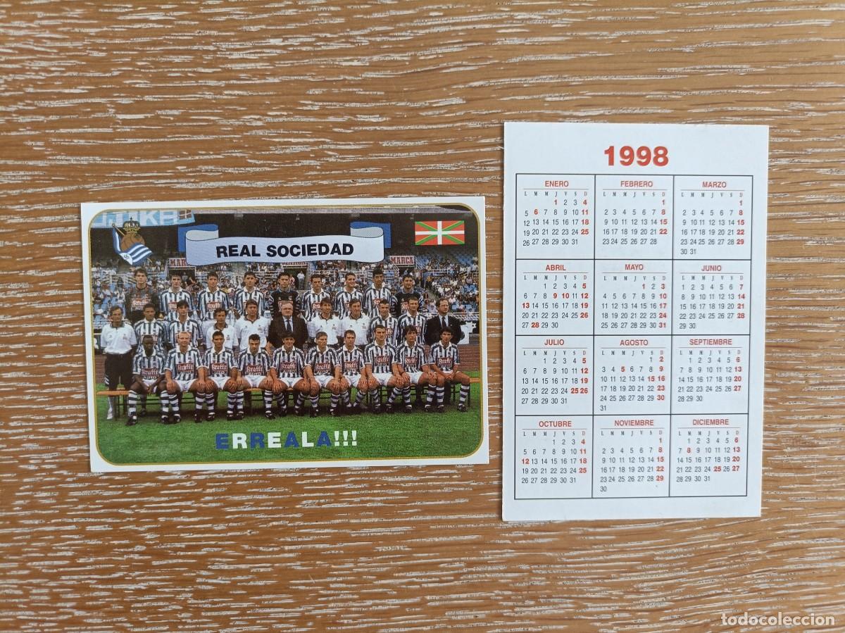 Coleccionismo Calendarios: VCK 4470 - CALENDARIO BOLSILLO - A&Ntilde;O 1998 - F&Uacute;TBOL PLANTILLA - REAL SOCIEDAD